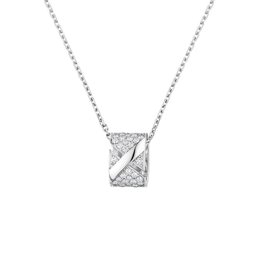 [Mystic Crown]LIENS EVIDENCE DIAMOND PAVED NECKLACE