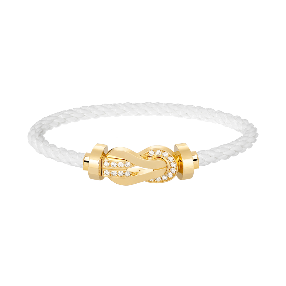 [Mystic Crown]CHANCE LARGE 8 FIGURE BUCKLE HALF DIAMOND BRACELET GOLD