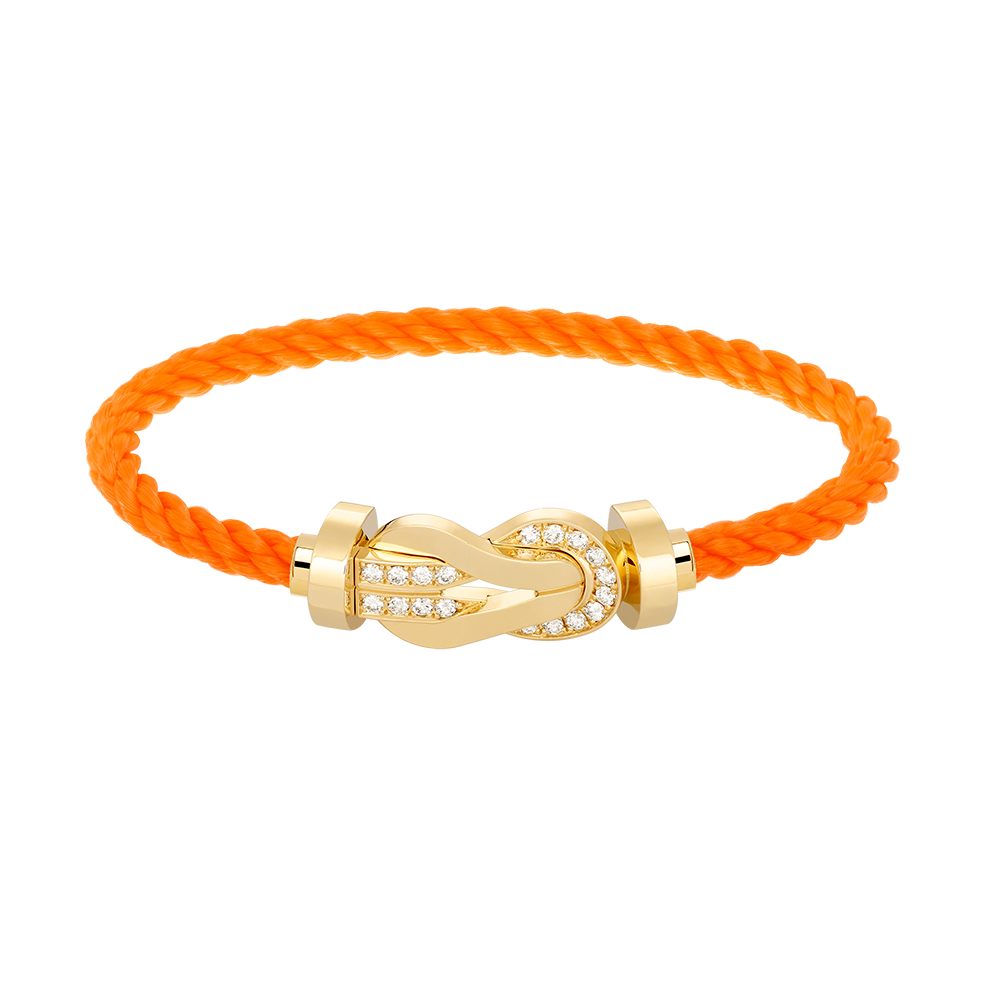 [Mystic Crown]CHANCE LARGE 8 FIGURE BUCKLE HALF DIAMOND BRACELET GOLD
