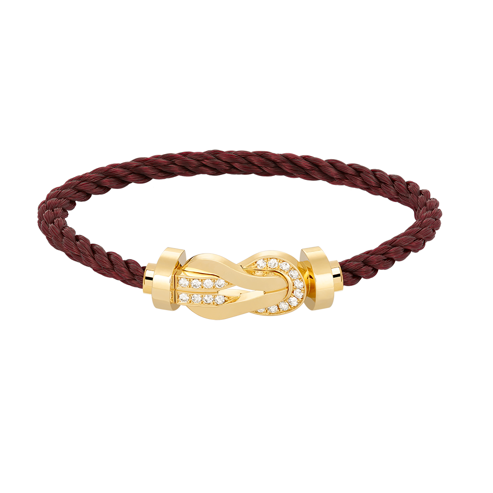 [Mystic Crown]CHANCE LARGE 8 FIGURE BUCKLE HALF DIAMOND BRACELET GOLD