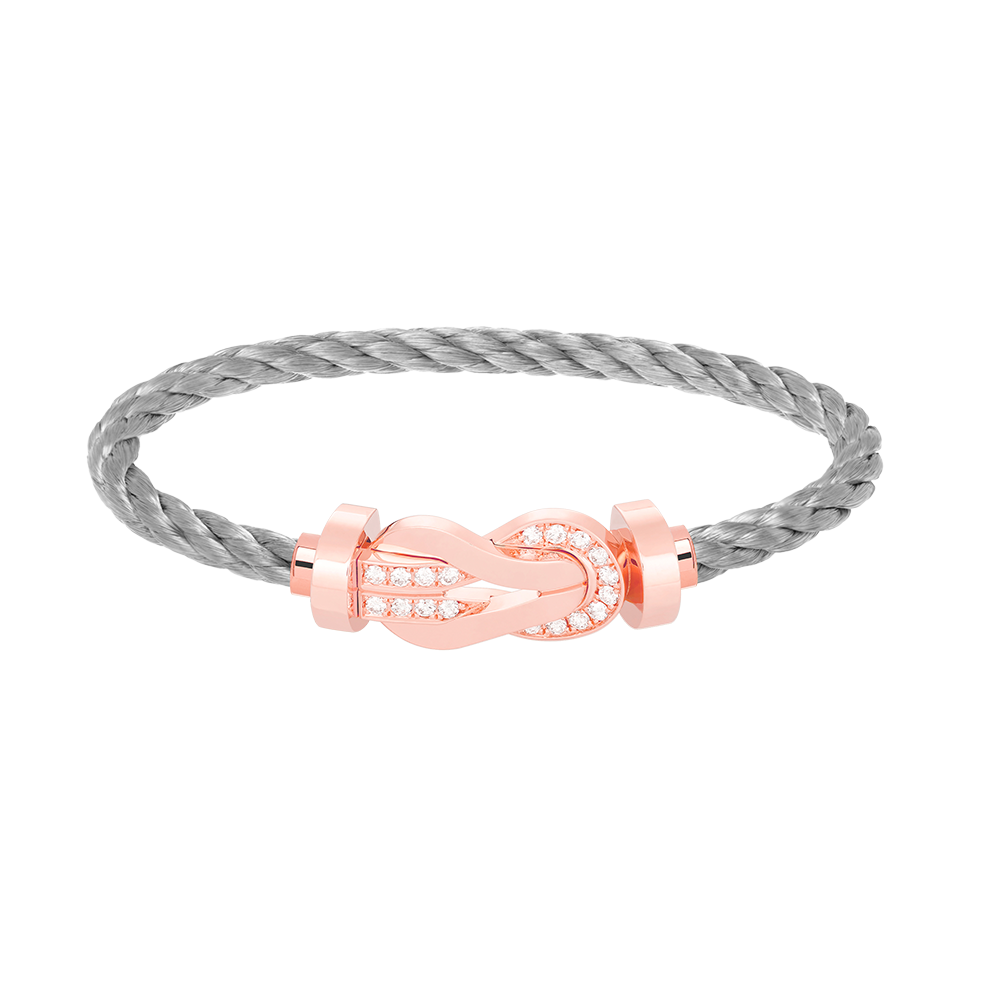 [Mystic Crown]CHANCE LARGE 8 FIGURE BUCKLE HALF DIAMOND BRACELET ROSE GOLD
