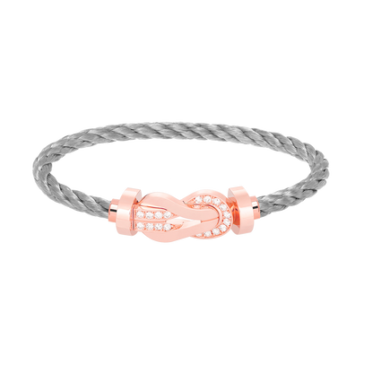 [Mystic Crown]CHANCE LARGE 8 FIGURE BUCKLE HALF DIAMOND BRACELET ROSE GOLD