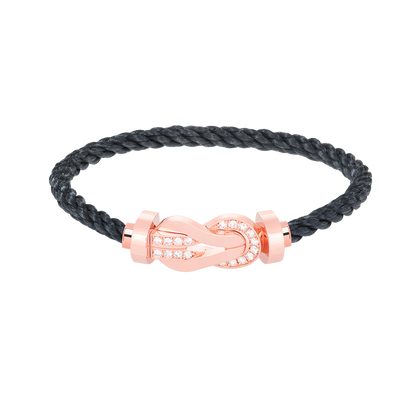 [Mystic Crown]CHANCE LARGE 8 FIGURE BUCKLE HALF DIAMOND BRACELET ROSE GOLD