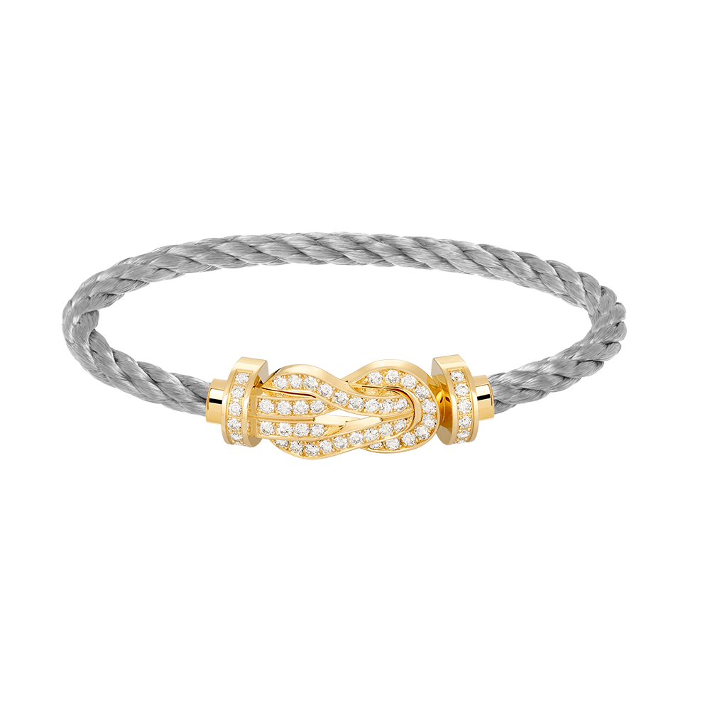 [Mystic Crown]CHANCE LARGE 8 FIGURE BUCKLE FULLDIAMOND BRACELET GOLD