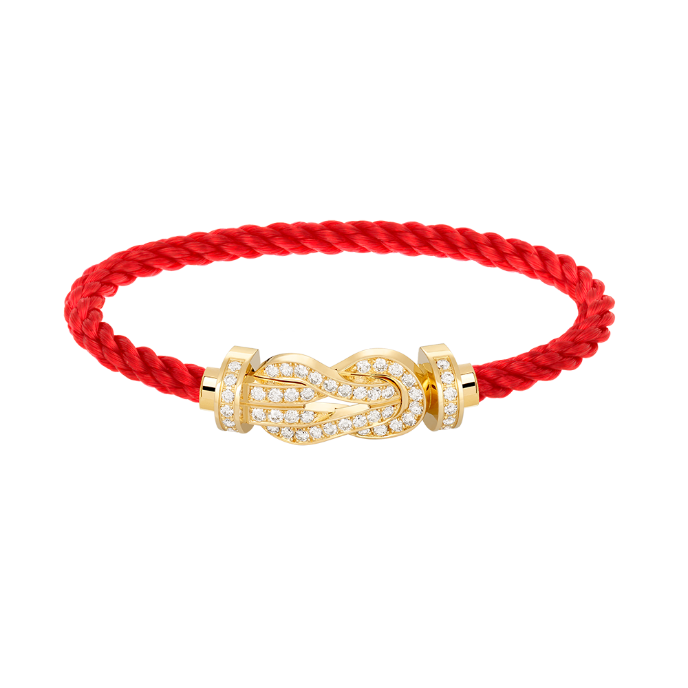 [Mystic Crown]CHANCE LARGE 8 FIGURE BUCKLE FULLDIAMOND BRACELET GOLD