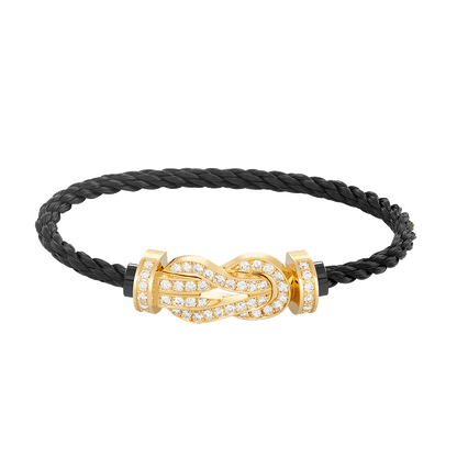 [Mystic Crown]CHANCE LARGE 8 FIGURE BUCKLE FULLDIAMOND BRACELET GOLD
