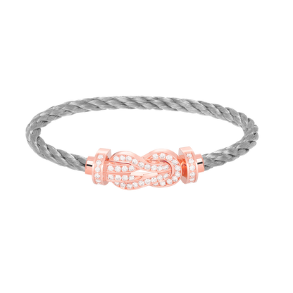 [Mystic Crown]CHANCE LARGE 8 FIGURE BUCKLE FULL DIAMOND BRACELET ROSE GOLD