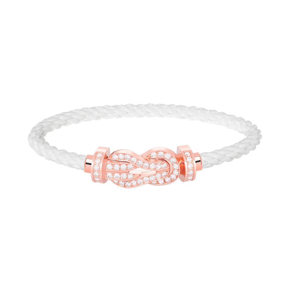 [Mystic Crown]CHANCE LARGE 8 FIGURE BUCKLE FULL DIAMOND BRACELET ROSE GOLD