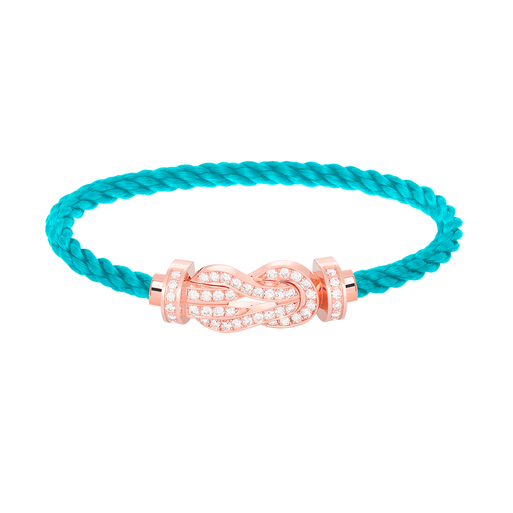 [Mystic Crown]CHANCE LARGE 8 FIGURE BUCKLE FULL DIAMOND BRACELET ROSE GOLD
