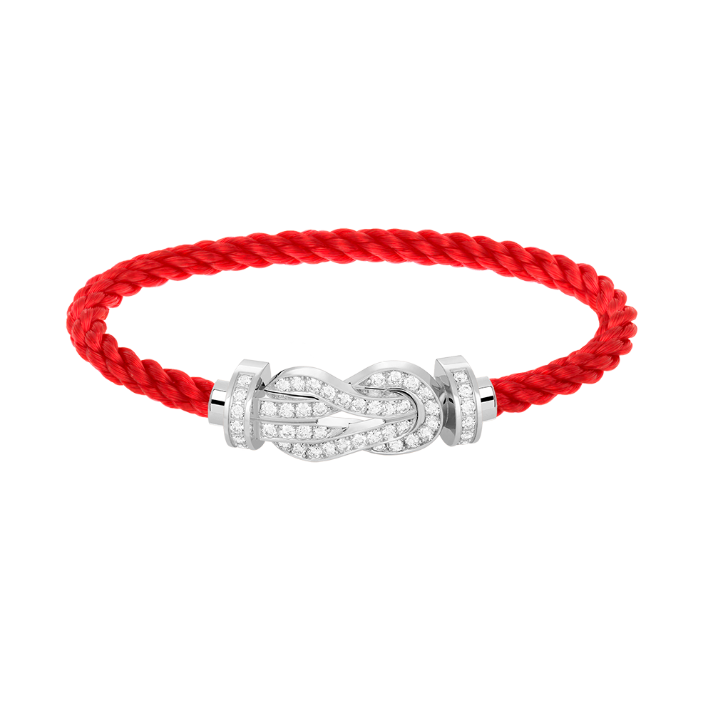 [Mystic Crown]CHANCE LARGE 8 FIGURE BUCKLE FULL DIAMOND BRACELET SILVER