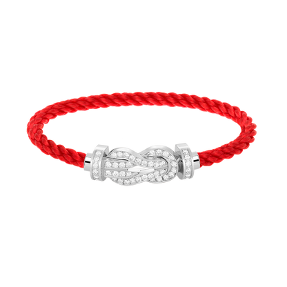 [Mystic Crown]CHANCE LARGE 8 FIGURE BUCKLE FULL DIAMOND BRACELET SILVER