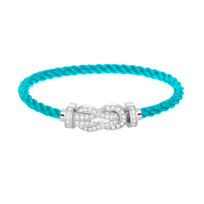 [Mystic Crown]CHANCE LARGE 8 FIGURE BUCKLE FULL DIAMOND BRACELET SILVER