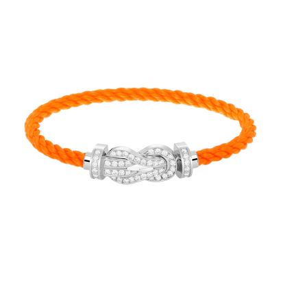 [Mystic Crown]CHANCE LARGE 8 FIGURE BUCKLE FULL DIAMOND BRACELET SILVER