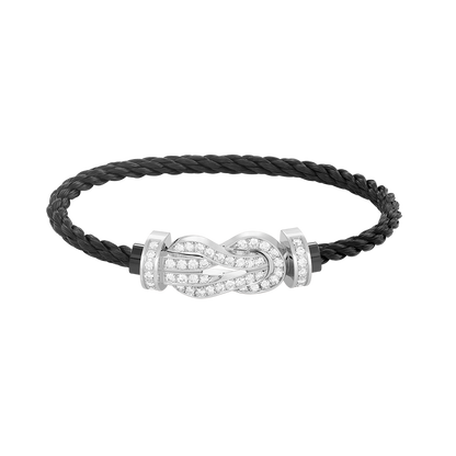 [Mystic Crown]CHANCE LARGE 8 FIGURE BUCKLE FULL DIAMOND BRACELET SILVER