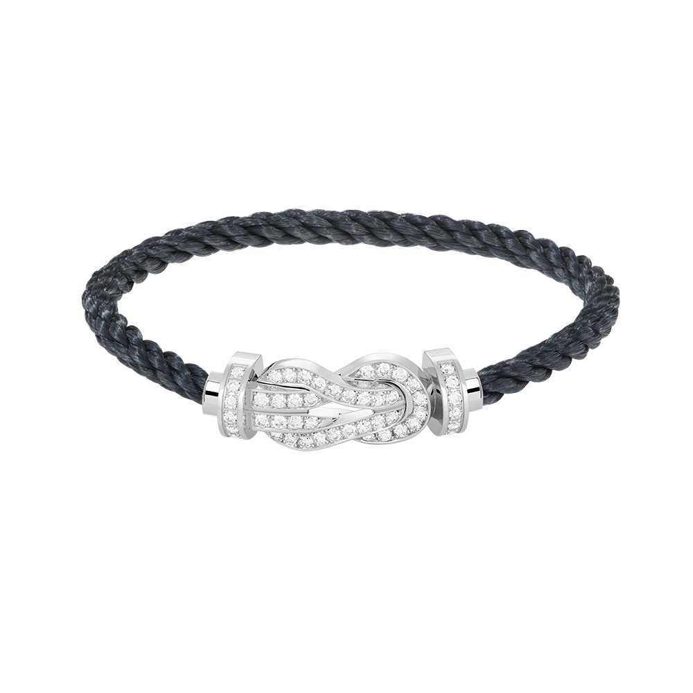 [Mystic Crown]CHANCE LARGE 8 FIGURE BUCKLE FULL DIAMOND BRACELET SILVER