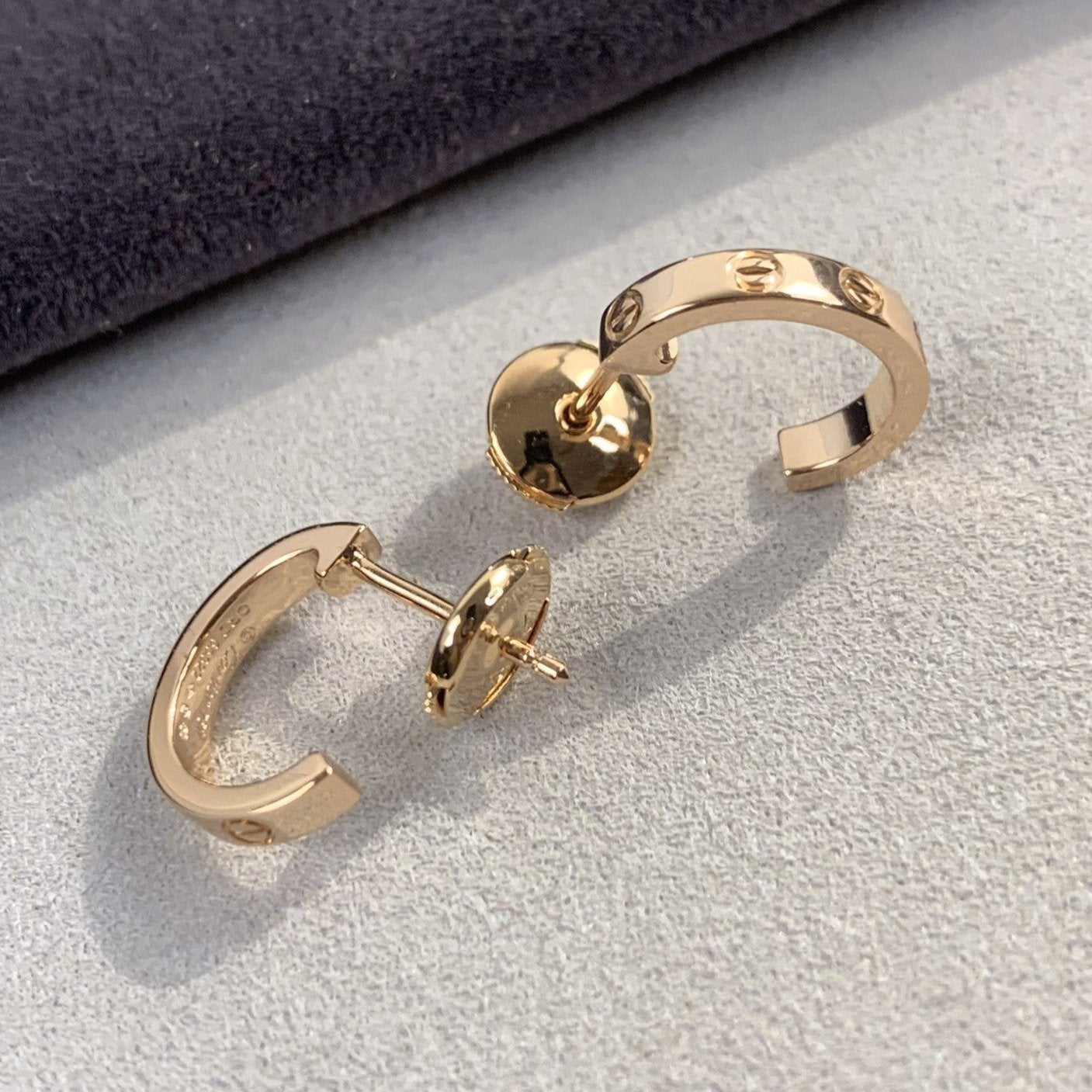 [Mystic Crown]LOVE EARRINGS 2.65MM PINK GOLD