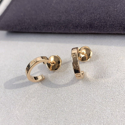 [Mystic Crown]LOVE EARRINGS 2.65MM PINK GOLD
