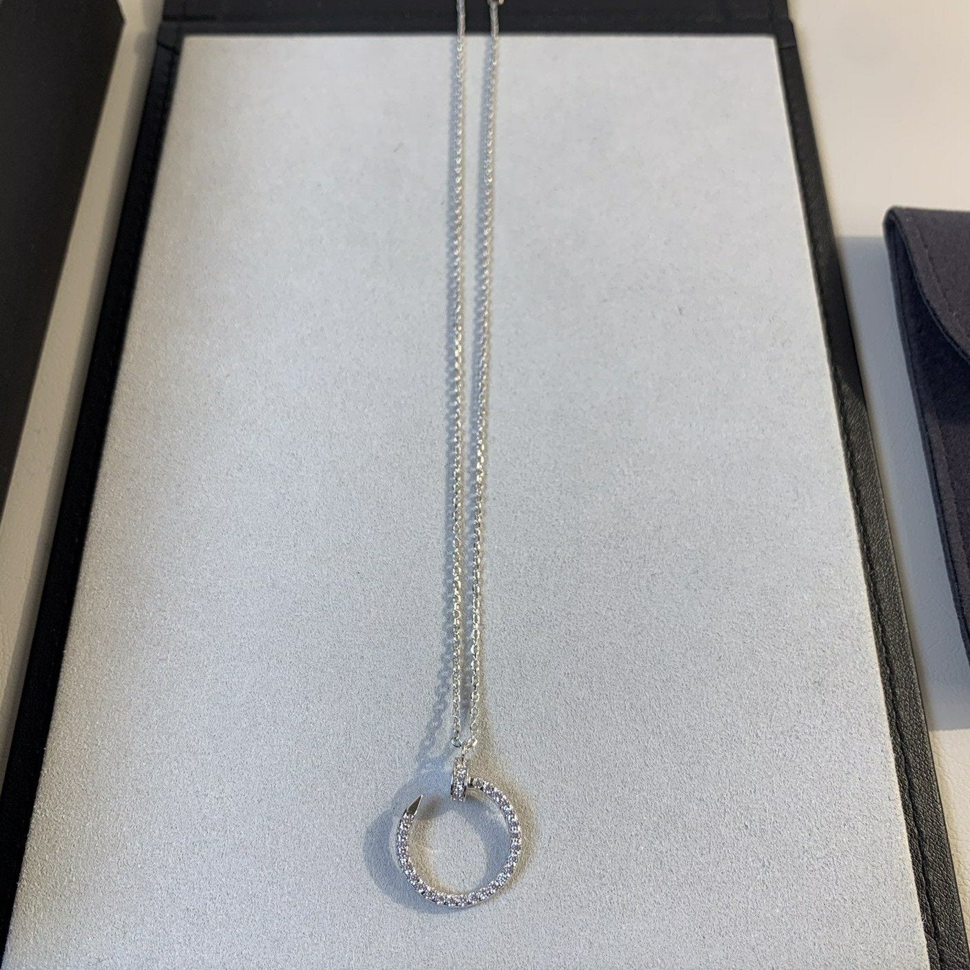 [Mystic Crown]JUSTE NECKLACE SILVER DIAMONDS
