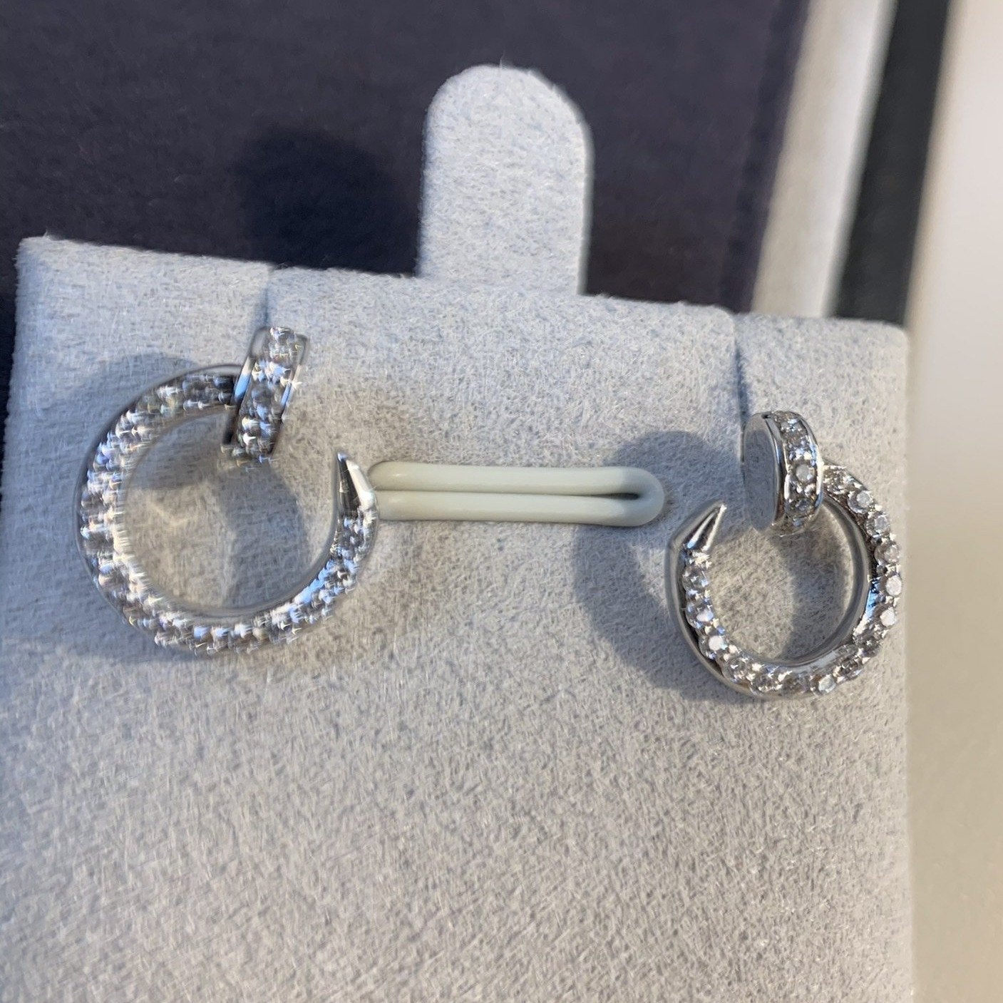 [Mystic Crown]JUSTE EARRINGS SILVER DIAMONDS