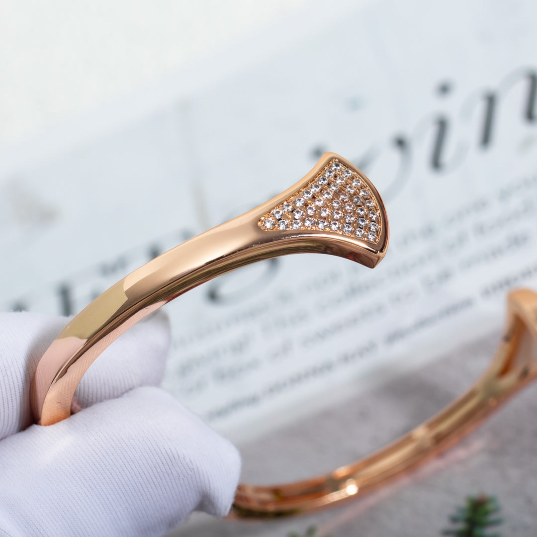 [Mystic Crown]DREAM BRACELET OPEN PINK GOLD MOP DIAMOND