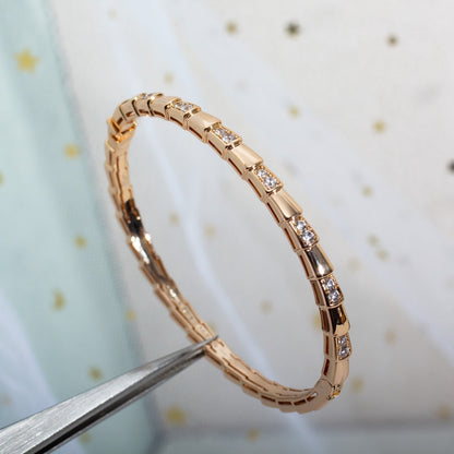 [Mystic Crown]SERPENTI SMALL BRACELET PINK GOLD DIAMOND