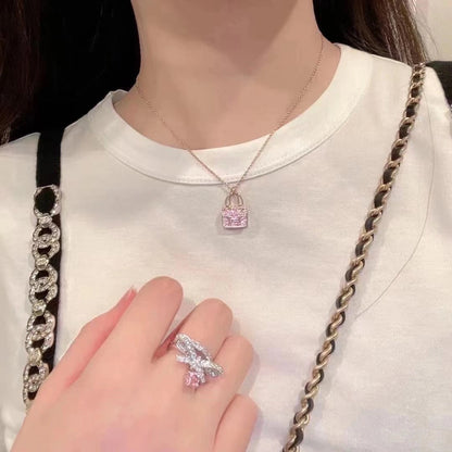 [Mystic Crown]CONSTANCE PEDANT PURPLE DIAMOND NECKLACE