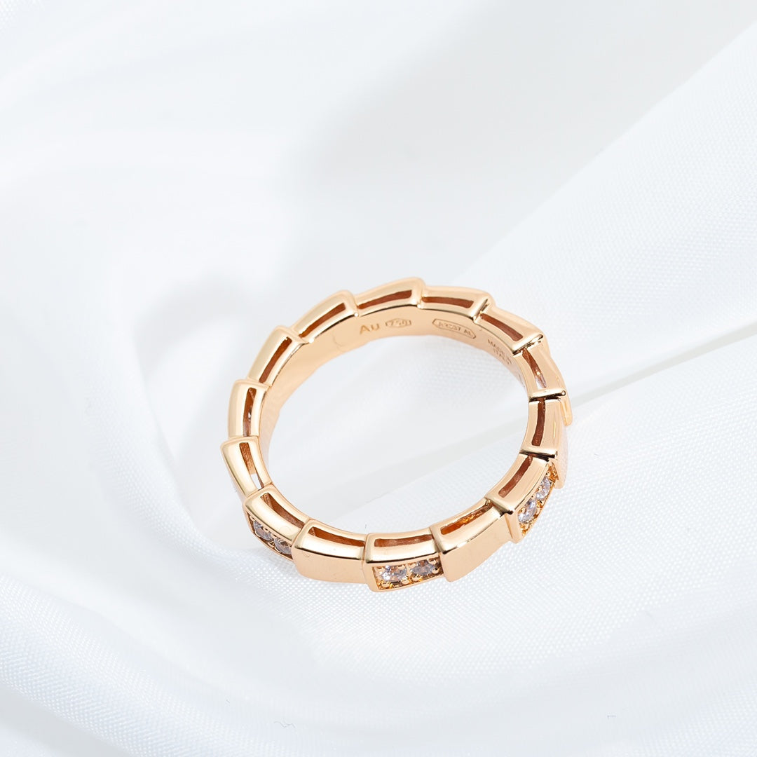 [Mystic Crown]SERPENTI RING PINK GOLD  3MM
