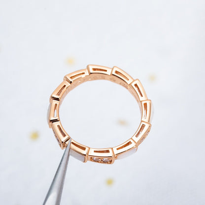 [Mystic Crown]SERPENTI RING PINK GOLD DIAMOND MOP 3MM