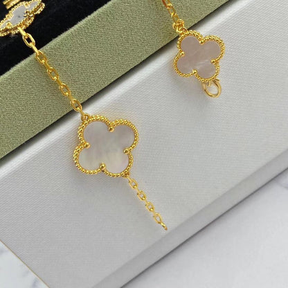 [Mystic Crown]MAGIC CLOVER MOP GOLD BRACELET 5 MOTIFS