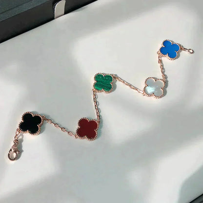 [Mystic Crown]CLOVER 5 MOTIFS MULTICOLOR  BRACELET