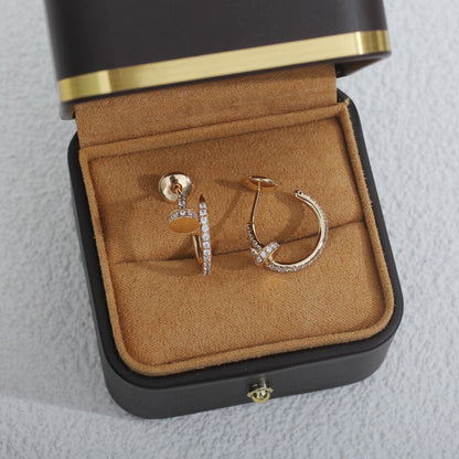 [Mystic Crown]JUSTE EARRINGS 12.75MM PINK GOLD DIAMOND