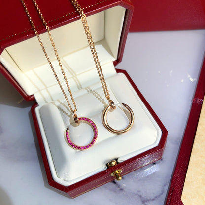 [Mystic Crown]JUSTE NECKLACE GOLD RED DIAMONDS