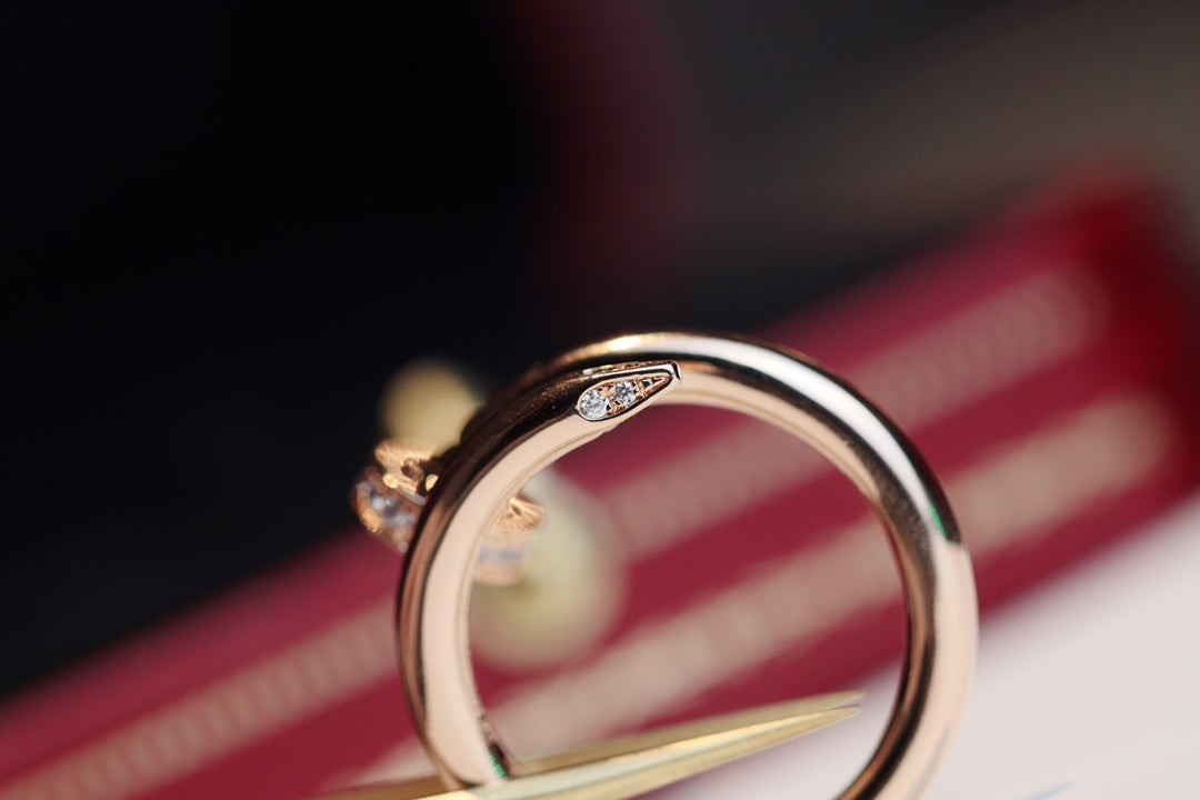 [Mystic Crown]JUSTE RING 2.65MM PINK GOLD DIAMOND