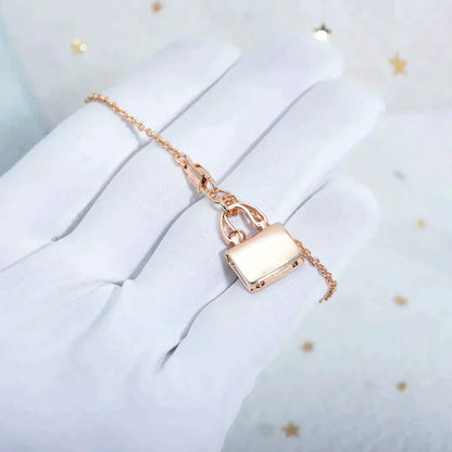 [Mystic Crown]AMULETTE PEDANT ROSE GOLD NECKLACE