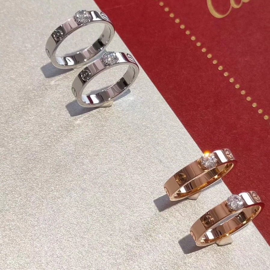 [Mystic Crown]LOVE RING 3.6MM 1 BIG DIAMOND