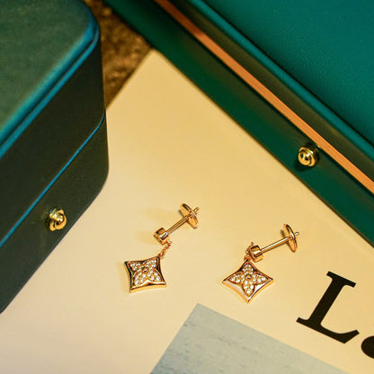[Mystic Crown]STAR DIAMONDS EARRINGS GOLD