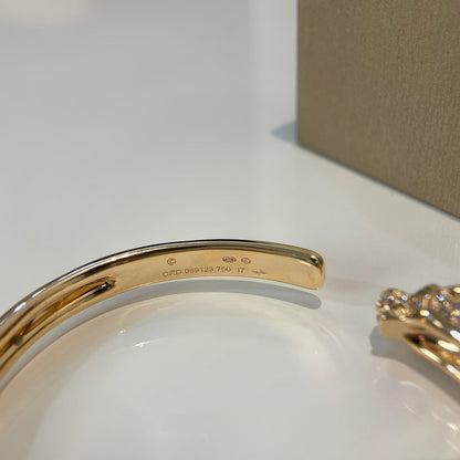[Mystic Crown]PANTHERE GOLD DIAMOND OPEN BRACELET