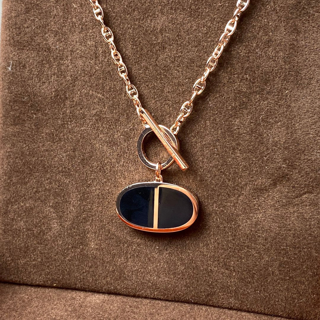 [Mystic Crown]CHAINE VERSO BLACK CERAMIC NECKLACE