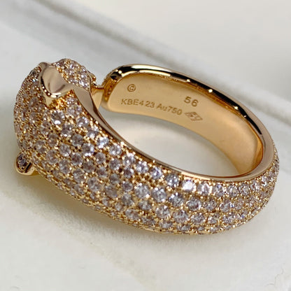 [Mystic Crown]PANTHERE PINK GOLD DIAMOND RING