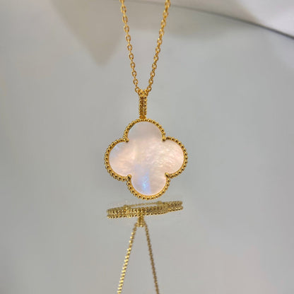 [Mystic Crown]CLOVER 25MM MOP LARGE PENDANT NECKLACE