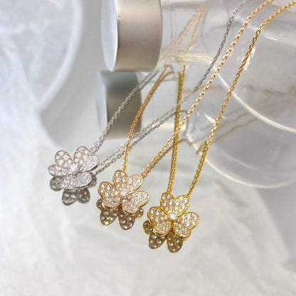[Mystic Crown]FLOWER DIAMOND NECKLACE