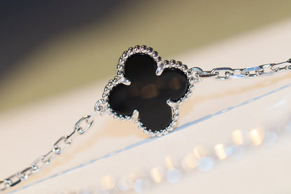 [Mystic Crown]CLOVER 20 MOTIFS ONYX DIAMOND SILVER