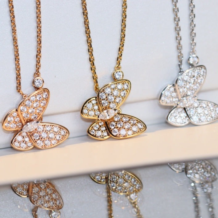[Mystic Crown]BUTTERFLY DIAMOND NECKLACE