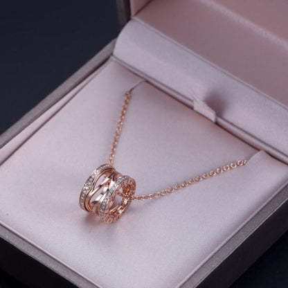 [Mystic Crown]ZERO 1 PINK GOLD DIAMOND OPEN NECKLACE