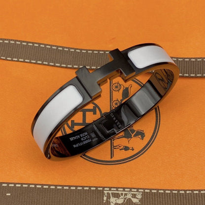 [Mystic Crown]H BRACELET 12MM BLACK WHITE CERAMIC