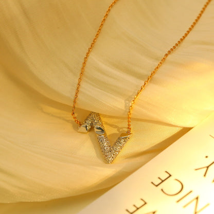 [Mystic Crown]VOLT SILVER DIAMOND PEDANT NECKLACE