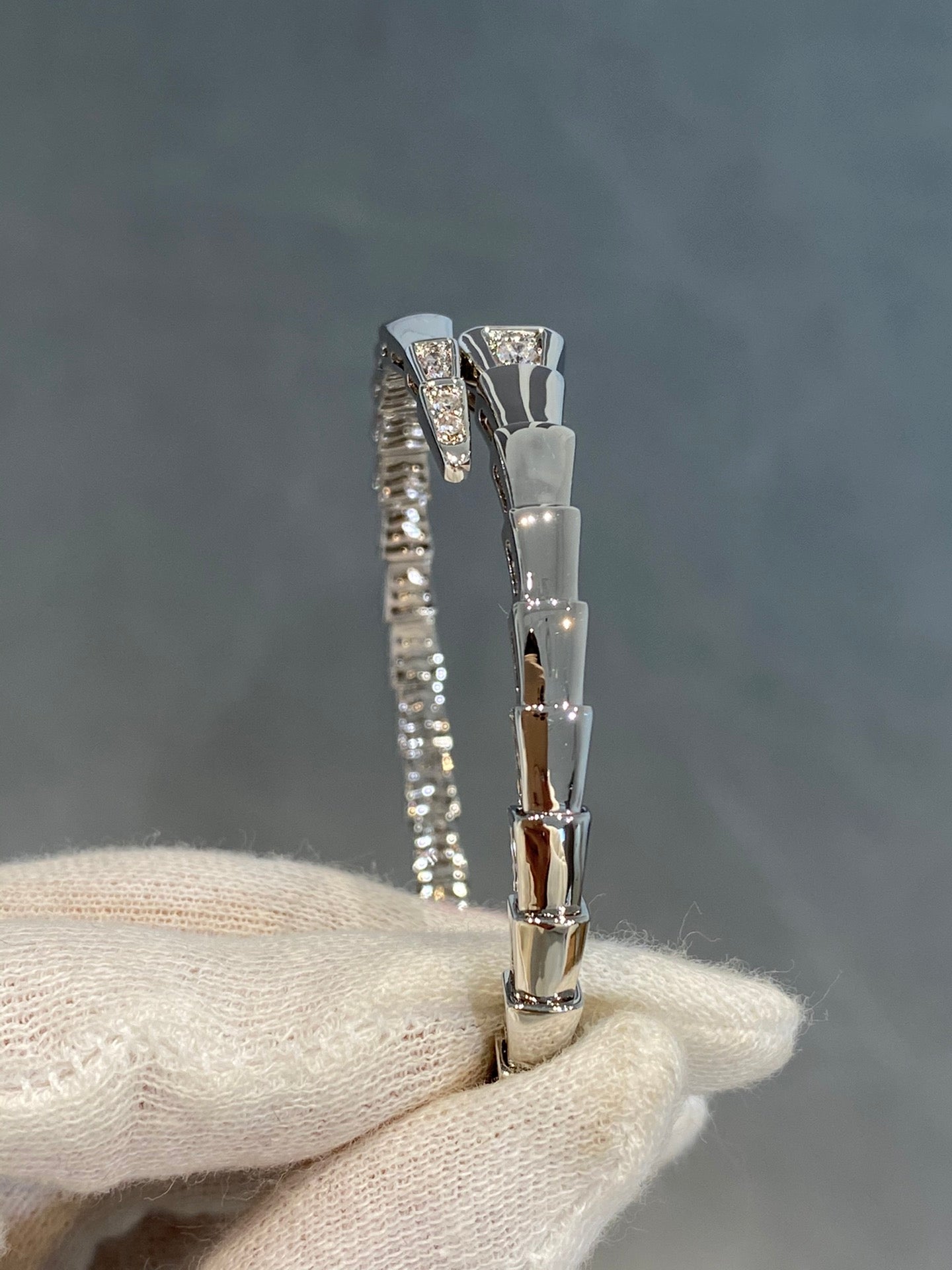 [Mystic Crown]SERPENTI BRACELET DIAMONDS SILVER