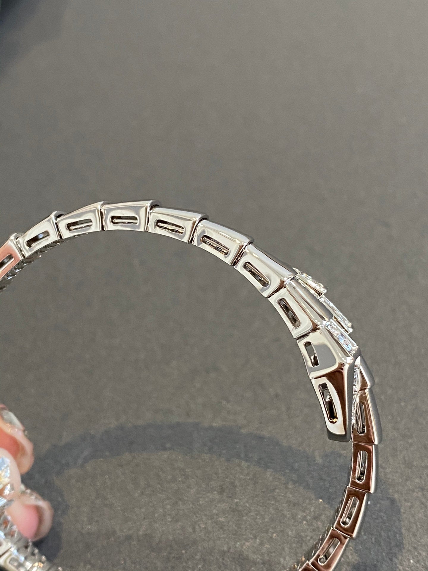 [Mystic Crown]SERPENTI BRACELET DIAMONDS SILVER