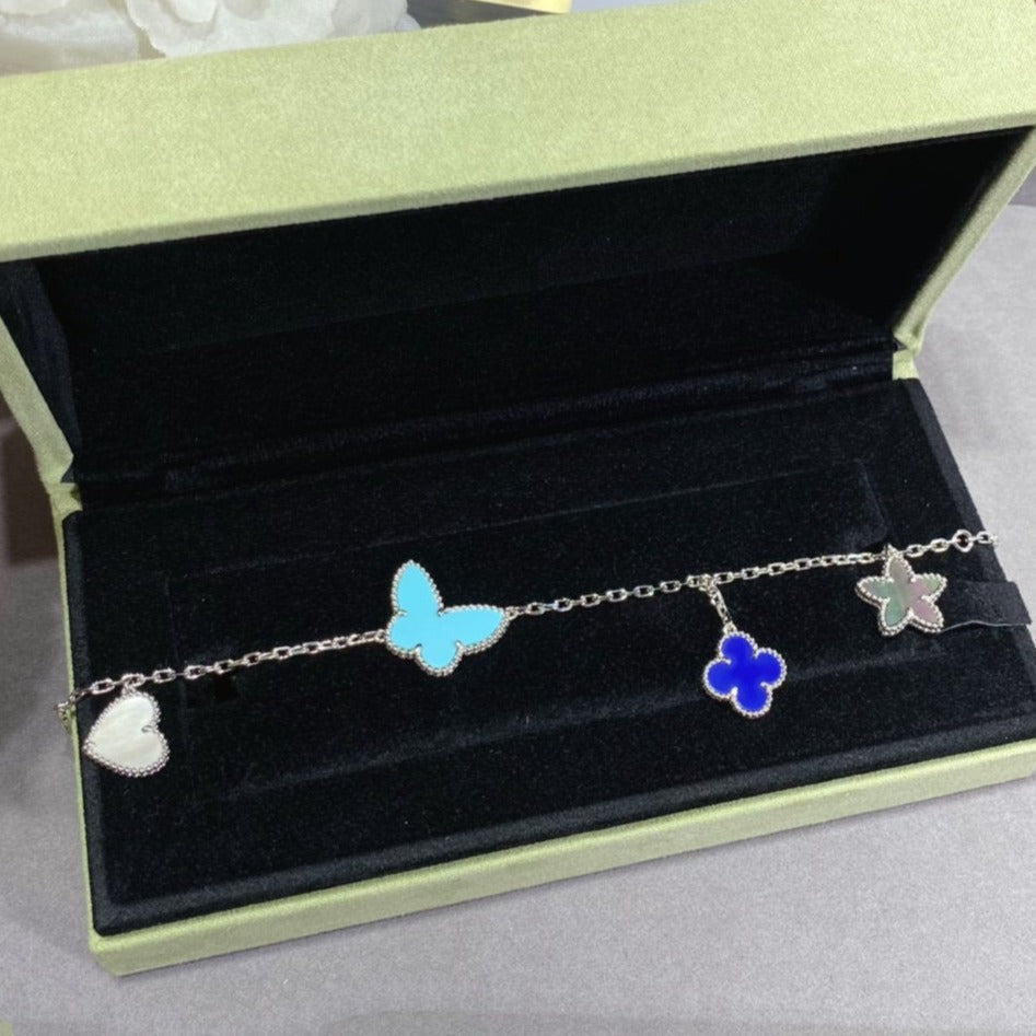 [Mystic Crown]LUCKY SPRING SILVER BRACELET 4 MOTIF