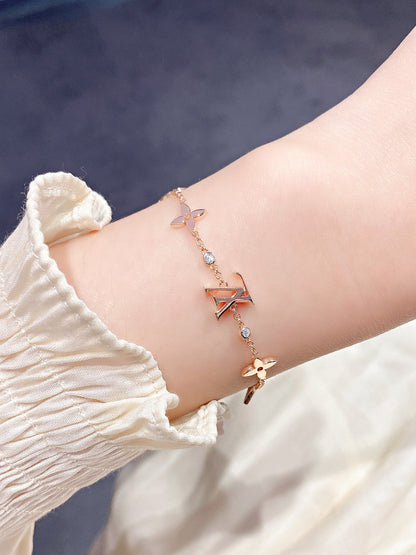 [Mystic Crown]STAR AND SUN 7 MOTIFS GOLD BRACELET